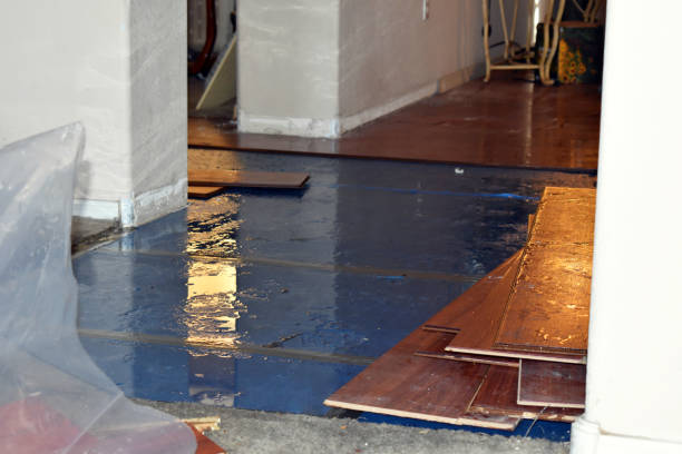 Professional Water Damage Restoration technician working in Dover, OK